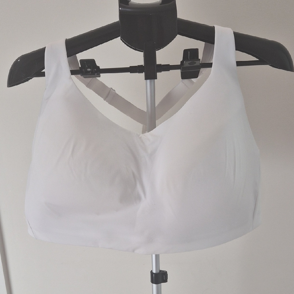 Athleta Classic White Sports Bra